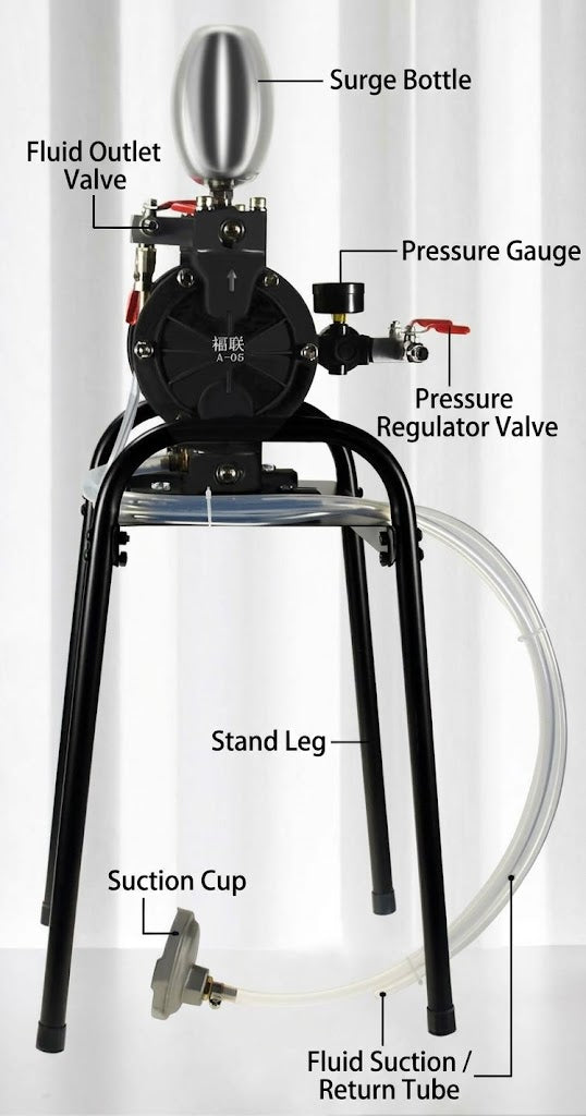 Fulian A10 A15Stainless Steel Pneumatic Diaphragm Pump