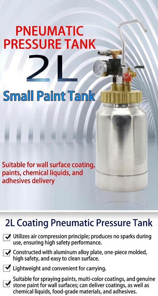 Fulian Pneumatic Paint Pressure Tank 2L 5L 10L Pressure Pot