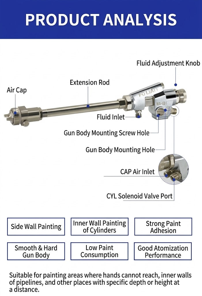 Fulian WA-101 Automatic Universal Extension Spray Gun