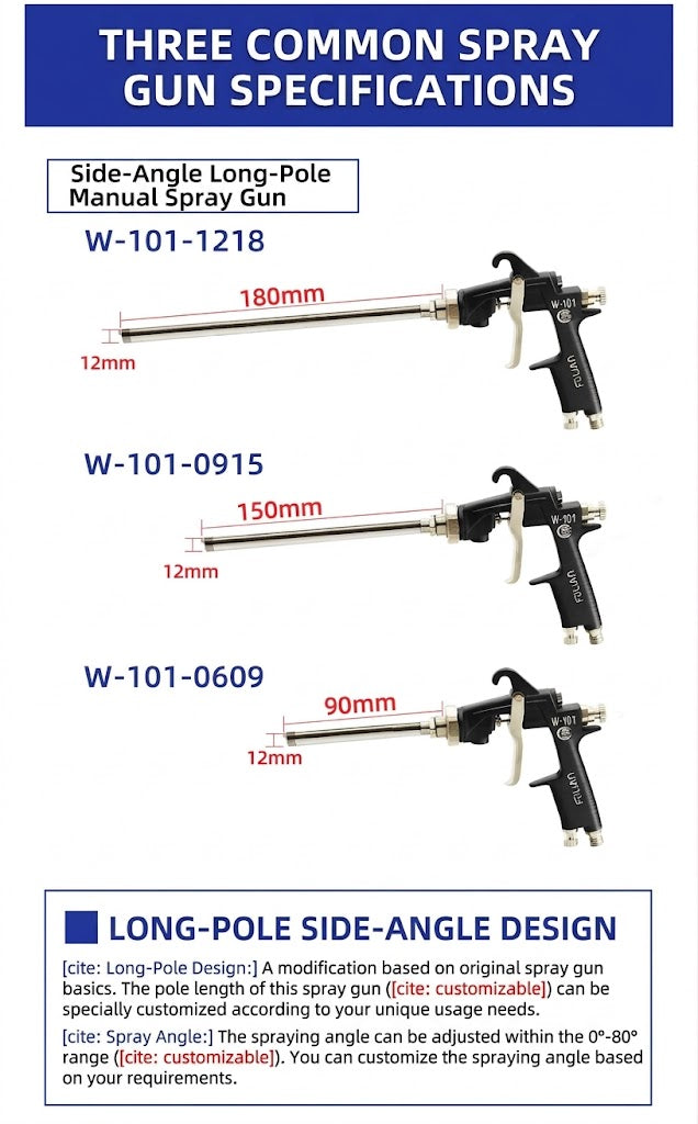 W-1218 Cylindrical Pipe for Glass Bottle Inner Wall Spraying