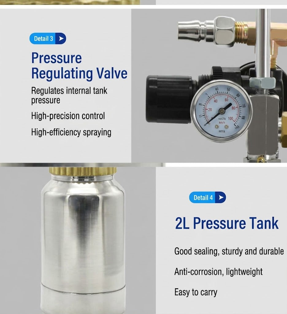 Fulian Pneumatic Paint Pressure Tank 2L 5L 10L Pressure Pot